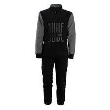 Pigiama Tuta uomo F.C. Juventus Juve ufficiale in Pile JU14119 Nero W544