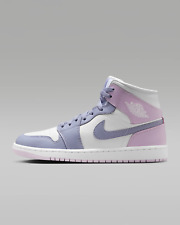 Jordan Air 1 Mid Scarpe Da Donna In Indigo Haze/Bianco/Pupazzo