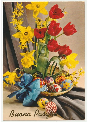 1972 pasqua foto cartolina - 1972,