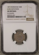 1873 Romania Silver 50 Bani