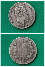 Italy Vittorio Emanuele III.5 Lire 1977.R.Argento.BB+.Come da Foto.22151.