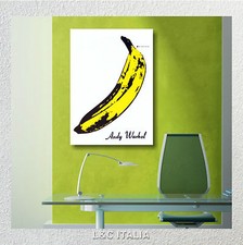 Andy Warhol Velevet underground QUADRO MODERNO 50x70 STAMPA TELA BANANA ALBUM