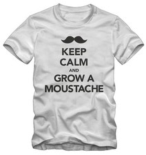 T-shirt / Magliatta Keep Calm Grow a moustache Kraz Shop