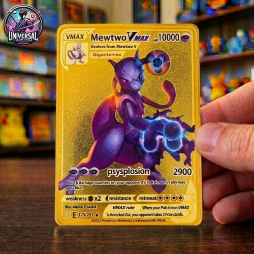 Pokemon metal card mewtwo - pokemon, vmax