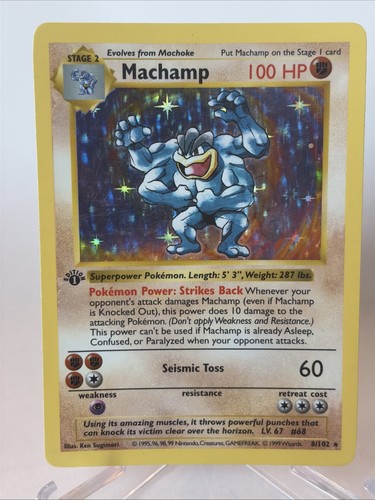 Pokémon tcg machamp 102 - machamp, 1°