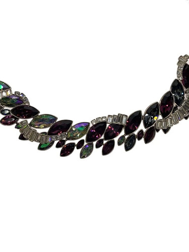 Collana swarovski colore viola - collana,