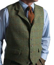 Gilet uomo tweed vintage