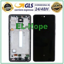 DISPLAY LCD OLED PER SAMSUNG GALAXY A52 5G 2021 SM-A525F A526B TOUCH FRAME NERO