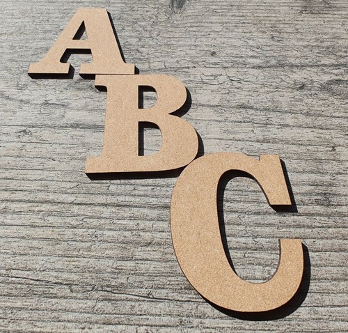Lettere legno mdf grandi - in,