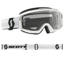 MASCHERA MASCHERINA CROSS SCOTT MX GOGGLE SPLIT OTG BIANCO OCCHIALI VISTA ANTFOG