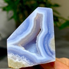 Agata blu naturale 72G geode