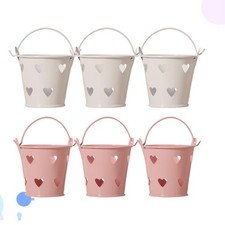  6pcs secchi di latta secchi a