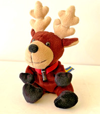 COCA COLA  RENNA PELUCHE CM. 18 BRAND PLUSH DESIGN 1998 BANDIERA SVEZIA