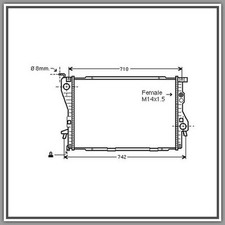 Radiatore Bmw Serie 5-E39-(Anno 1995-2000)