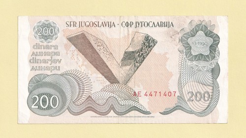 Yugoslavia 200 dinara - yugoslavia,