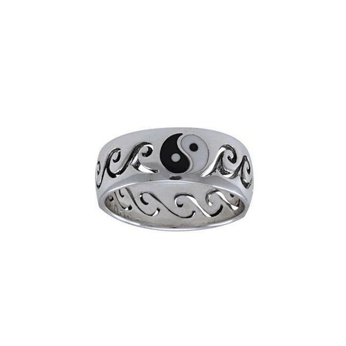 Anello surf yin yang onde - yang,