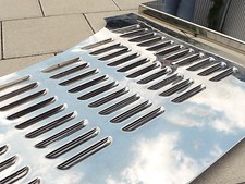 VW Maggiolino rivestimento vano motore 3 pezzi in acciaio inox "cromo" 010-1420