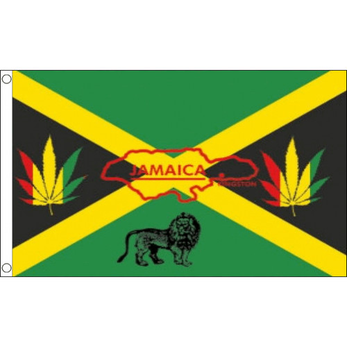 Drapeau jamaïque reggae - drapeau,