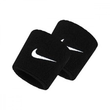 NIKE POLSINI SWOOSH NERO BLACK UOMO NNN04010OS SPORT TENNIS ANTISUDORE ORIGINALI