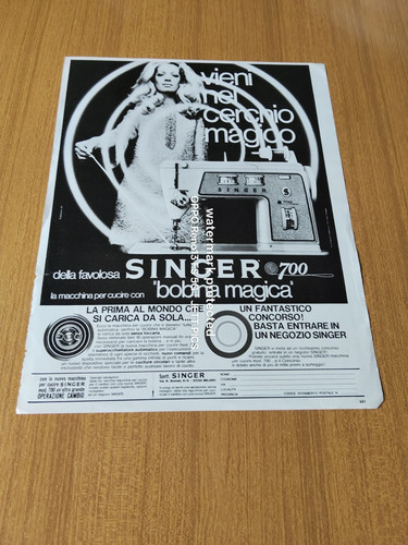 1969 singer 700 bobina magica - singer,