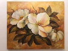 Dipinto Olio su Tela 50X60 cm Quadro firmato Di Grande+certificato