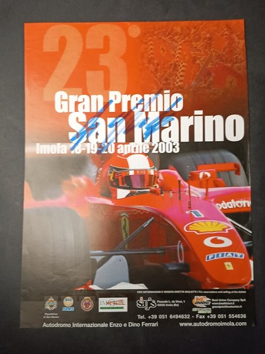 Autografo michael schumacher - autografo,