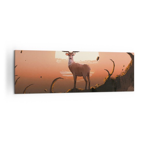 Quadro tela 160x50cm cervo - su,