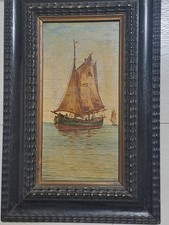 olio su tavola fine '800