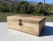 Scatola in legno da noce artigianale 35x20x12