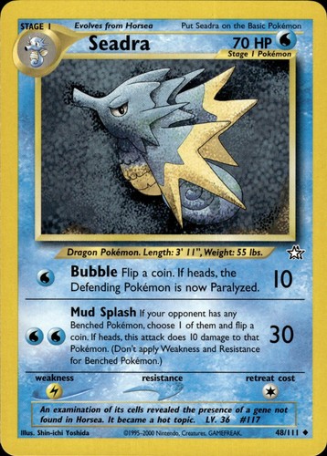 Pokemon neo genesis seadra - genesis, non
