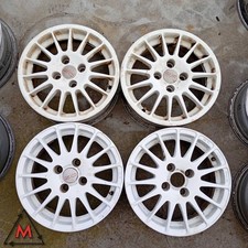SET 4 CERCHI IN LEGA D'EPOCA 6Jx14 4x100 ET36 per FIAT LANCIA ALFA ROMEO 112086