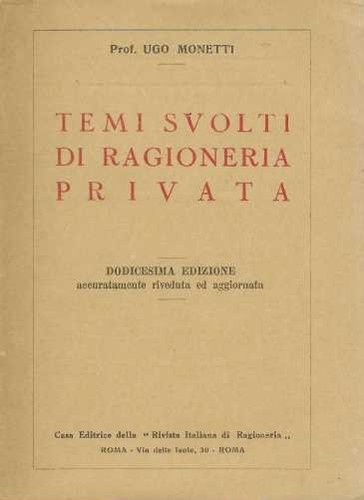 Temi svolti ragioneria - "temi,
