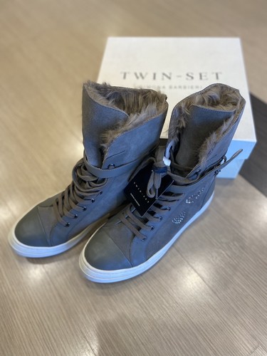 Stivale twin set con pelliccia - twin,