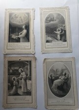 Santini antichi merlettati, n. 4 pezzi, scuola francese