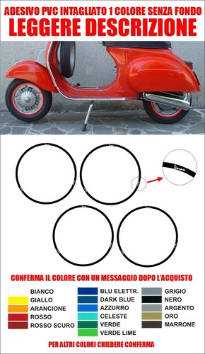 Kit adesivi cerchi vespa - kit,