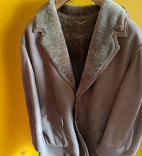 Giaccone in Vero Montone rovesciato,Uomo,taglia 54 Bello,caldo,FIBOK