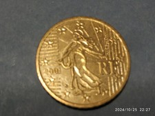 Moneta 50 centesimi di Euro Francia 2001, splendida / FDC
