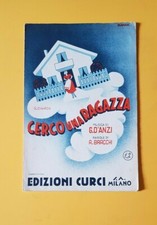 SPARTITO MUSICALE - CERCO UNA RAGAZZA - G. D'ANZI