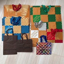 Sacchetti di carta shopping LOUIS VUITTON multicolore limitati e oro autentici [vendita all'ingrosso]