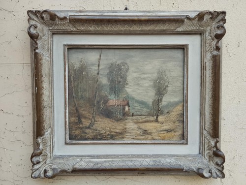 Antico quadro dipinto - quadro,