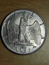 Regno  1 LIRE 1942 XX