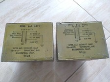 2x TF4R01YY TRANSONIC, trasformatori filamenti, made in USA, 230, 6V 380/420 CPS