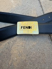 Vintage Fendi Belt Black