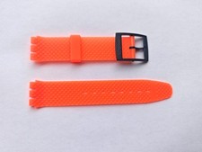 SWATCH Strap x CHRONO SIGNAL FLAG-SCN101-1990-NEW-PLASTIC strap-with blue buckle