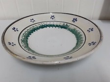 Vecchia Antica Ciotola Piatto In Terracotta Smaltata Lavorazione Artigianale