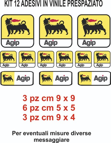 Adesivi agip sponsor - adesivi,