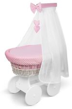 Ruote in vimini bianco Mosè