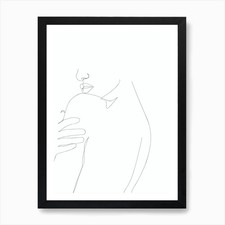 Line Drawing Of A Woman