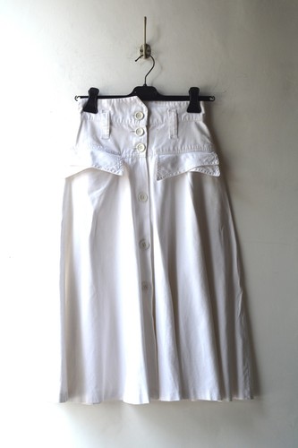 Gonna midi vintage bianca - vintage,