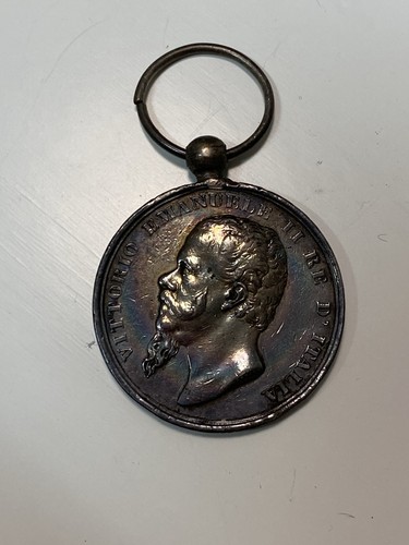 Medaglia argento vittorio - medaglia,